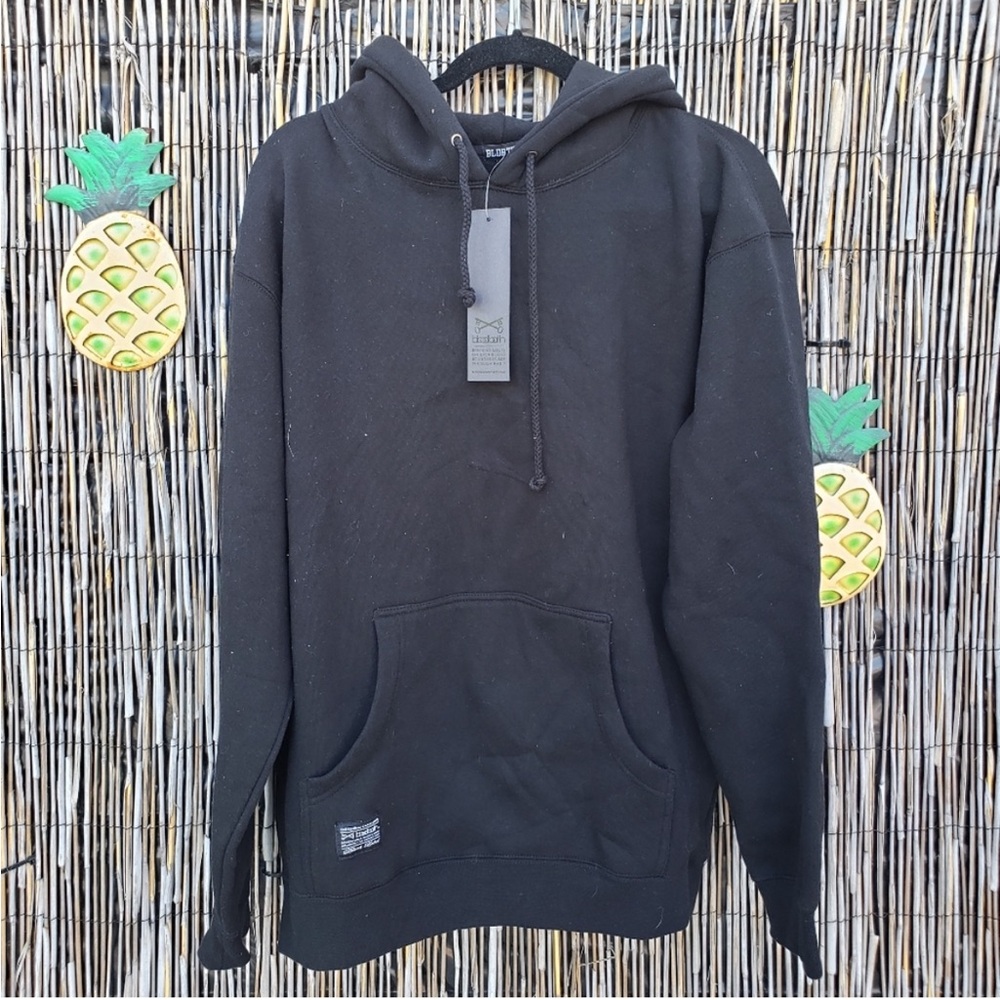 Bloodbath black hoodie old English lettering M